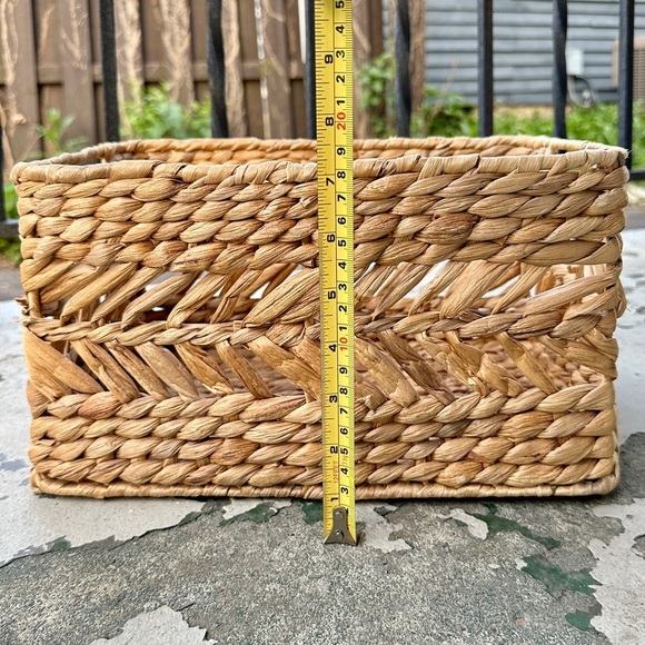 Woven Rectangular Storage Basket - Picture 16 of 16